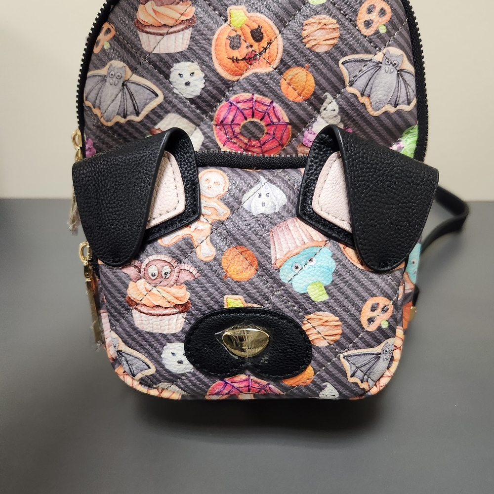 Betsey Johnson Sweets Dog XOBAYBEE Halloween Mini Backpack Purse New - Picture 2 of 8